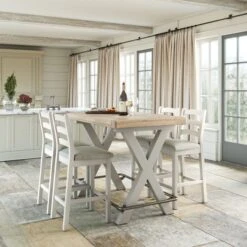 Salcombe 4 Seater Bar Table, Oak 8 Salcombe 4 Seater Bar Table, Oak -Home Luxe Studio 30918925