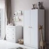 Little Acorns Florence 3 Drawer Chest And Wardrobe Nursery Set 2 Little Acorns Florence 3 Drawer Chest And Wardrobe Nursery Set -Home Luxe Studio 30919383