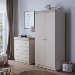Little Acorns Burlington 3 Drawer Chest And Wardrobe Nursery Set 21 Little Acorns Burlington 3 Drawer Chest And Wardrobe Nursery Set -Home Luxe Studio 30919387