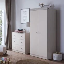 Little Acorns Burlington 3 Drawer Chest And Wardrobe Nursery Set 22 Little Acorns Burlington 3 Drawer Chest And Wardrobe Nursery Set -Home Luxe Studio 30919387 alt01