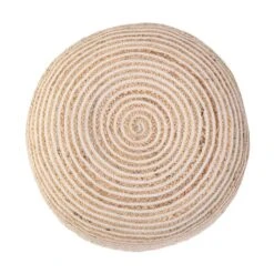 Kaikoo Jute Stripe Bean Bag Pouffe -Home Luxe Studio 30919955 alt03
