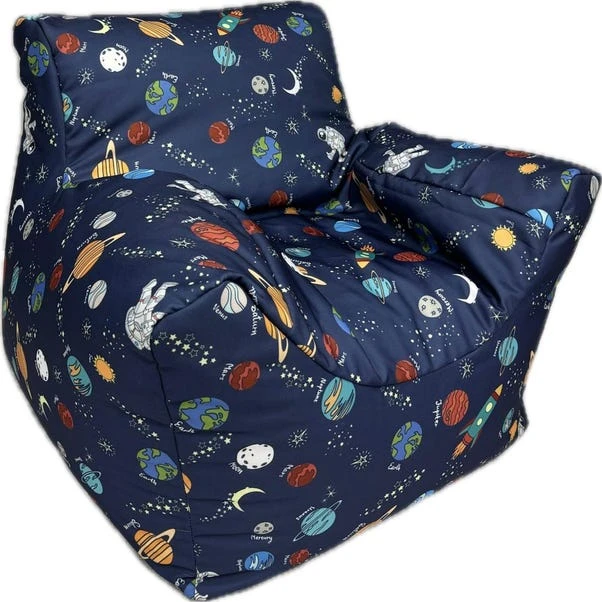 Kaikoo Kids Space Print Beanbag Chair 4 Kaikoo Kids Space Print Beanbag Chair - Image 2