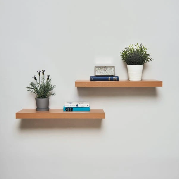 Set Of 2 Floating Shelves, 40cm 4 Set Of 2 Floating Shelves, 40cm - Image 2
