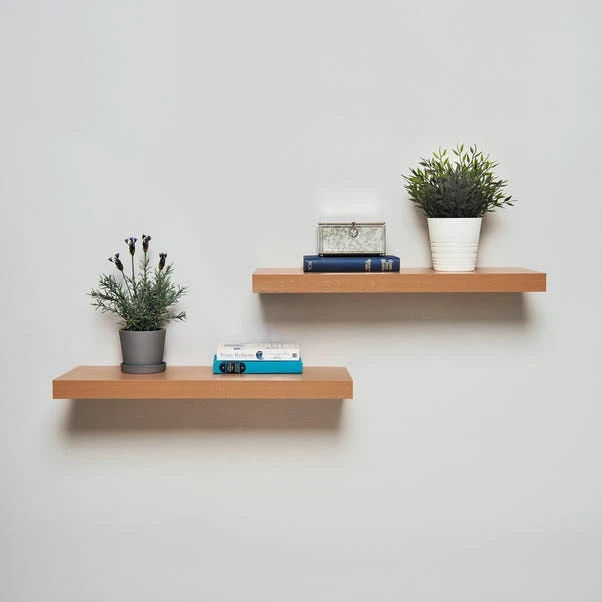 Set Of 2 Floating Shelves, 60cm 4 Set Of 2 Floating Shelves, 60cm - Image 2