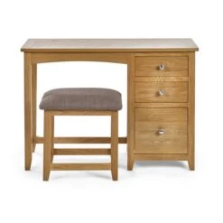 Jenkins Single Dressing Table And Stool, Oak 12 Jenkins Single Dressing Table And Stool, Oak -Home Luxe Studio 30921072 alt02
