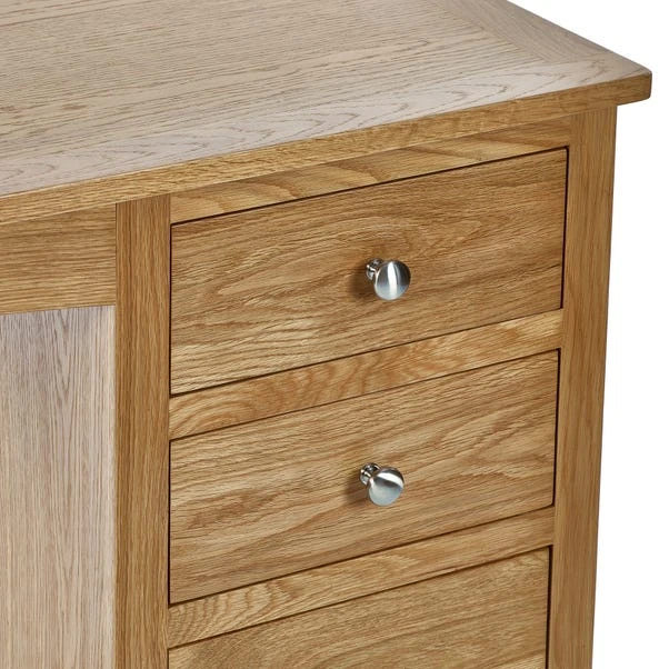 Jenkins Single Dressing Table And Stool, Oak 9 Jenkins Single Dressing Table And Stool, Oak - Image 7