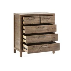 Homer 5 Drawer Chest, Pine 13 Homer 5 Drawer Chest, Pine -Home Luxe Studio 30921074 alt02
