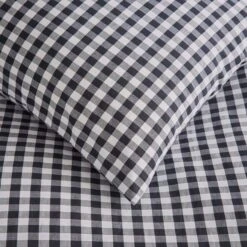 Portloe Gingham Woven Cotton Fitted Sheet 31 Portloe Gingham Woven Cotton Fitted Sheet -Home Luxe Studio 30921098 alt04