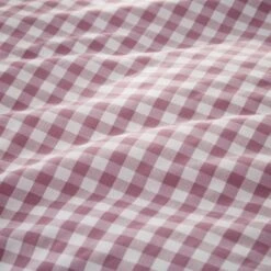 Portloe Gingham Woven Cotton Fitted Sheet 24 Portloe Gingham Woven Cotton Fitted Sheet -Home Luxe Studio 30921112 alt04
