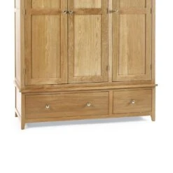 Jenkins 3 Door Wardrobe, Oak -Home Luxe Studio 30921118 alt03