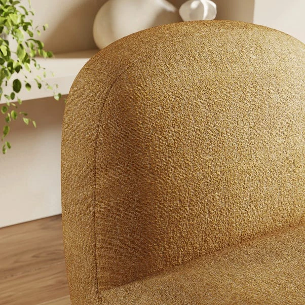 Nylah Multi Tone Boucle Curved Accent Chair 14 Nylah Multi Tone Boucle Curved Accent Chair - Image 12