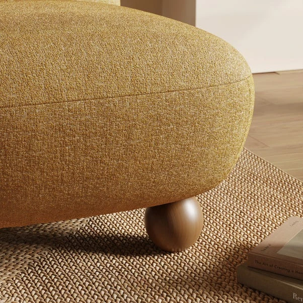 Nylah Multi Tone Boucle Curved Accent Chair 15 Nylah Multi Tone Boucle Curved Accent Chair - Image 13