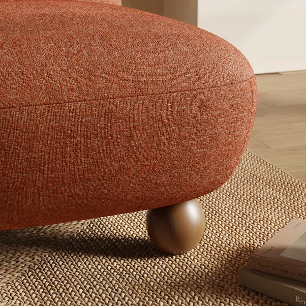 Nylah Multi Tone Boucle Curved Accent Chair 6 Nylah Multi Tone Boucle Curved Accent Chair - Image 4