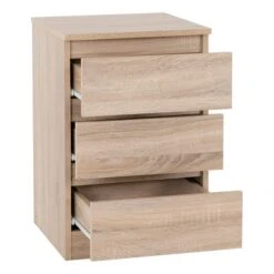 Walker 3 Drawer Bedside Table 36 Walker 3 Drawer Bedside Table -Home Luxe Studio 30921214 alt02