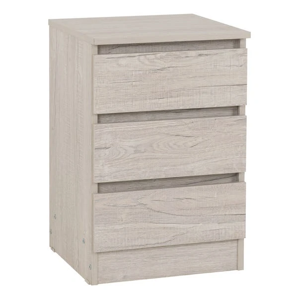 Walker 3 Drawer Bedside Table 4 Walker 3 Drawer Bedside Table - Image 2