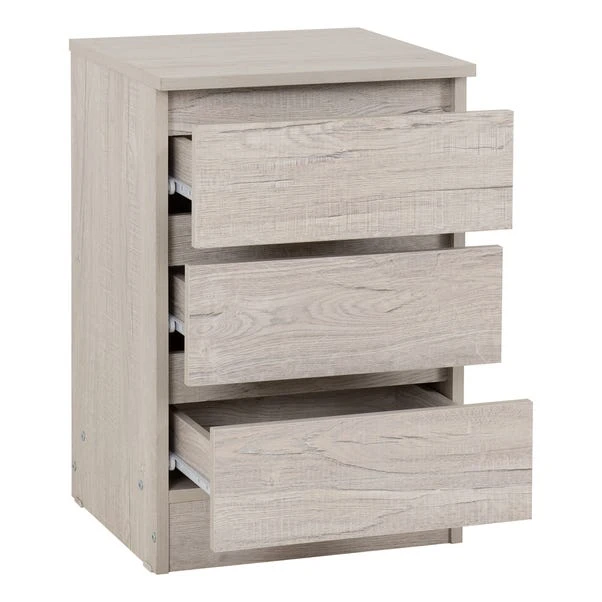 Walker 3 Drawer Bedside Table 6 Walker 3 Drawer Bedside Table - Image 4