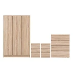 Walker Triple Wardrobe Bedroom Furniture Set -Home Luxe Studio 30921340