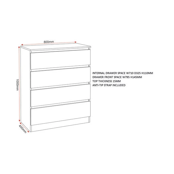 Walker 4 Draw Chest 9 Walker 4 Draw Chest - Image 7