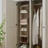 Natural Linen Hanging Wardrobe Organiser 2 Natural Linen Hanging Wardrobe Organiser -Home Luxe Studio 30921904