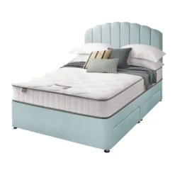 Silentnight Divan Bed With Fabric Merlin Headboard 39 Silentnight Divan Bed With Fabric Merlin Headboard -Home Luxe Studio 30922492 alt02
