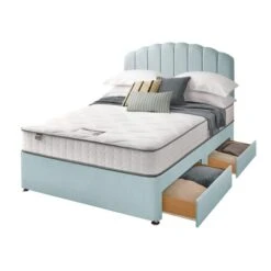 Silentnight Divan Bed With Fabric Merlin Headboard 40 Silentnight Divan Bed With Fabric Merlin Headboard -Home Luxe Studio 30922492 alt03