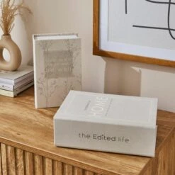 Set Of 2 Decorative Storage Book Boxes