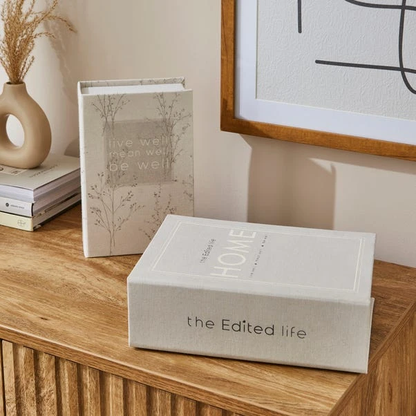 Set Of 2 Decorative Storage Book Boxes 3 Set Of 2 Decorative Storage Book Boxes