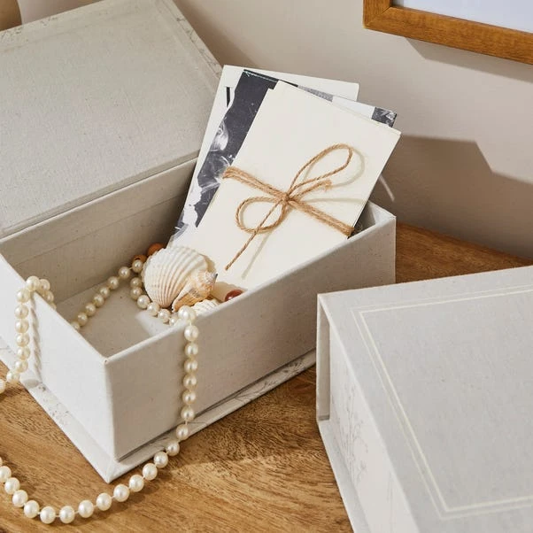 Set Of 2 Decorative Storage Book Boxes 4 Set Of 2 Decorative Storage Book Boxes - Image 2