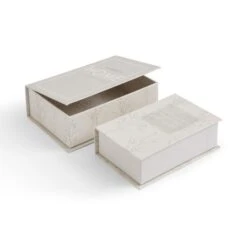 Set Of 2 Decorative Storage Book Boxes 7 Set Of 2 Decorative Storage Book Boxes -Home Luxe Studio 30922592 alt02