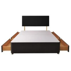 Silentnight Divan Bed With Fabric Paris Headboard -Home Luxe Studio 30922926 alt04
