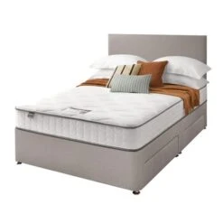 Silentnight Divan Bed With Fabric Paris Headboard -Home Luxe Studio 30922956 alt02
