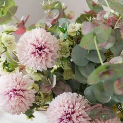 Artificial Dahlia & Almond Blossom Bouquet -Home Luxe Studio 30924331 alt02