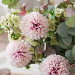 Artificial Dahlia & Almond Blossom Bouquet -Home Luxe Studio 30924331 alt03