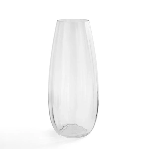 Ribbed Rounded Glass Vase 5 Ribbed Rounded Glass Vase - Image 3