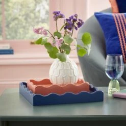 Sophie Robinson Set Of 2 Wavy Edge Trays