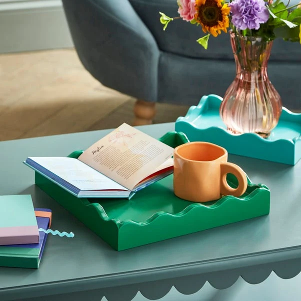 Sophie Robinson Set Of 2 Wavy Edge Trays 8 Sophie Robinson Set Of 2 Wavy Edge Trays - Image 6