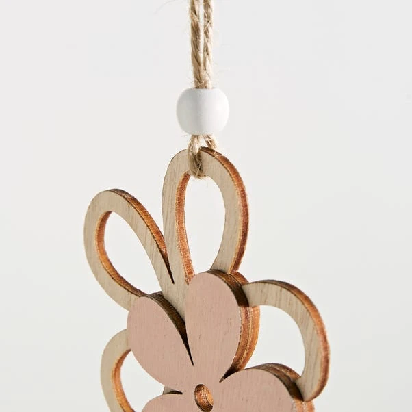 Wooden Flower Hanging Decoration 4 Wooden Flower Hanging Decoration - Image 2
