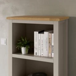 Olney Narrow Bookcase, Stone 12 Olney Narrow Bookcase, Stone -Home Luxe Studio 30924859 alt03