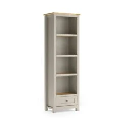 Olney Narrow Bookcase, Stone 14 Olney Narrow Bookcase, Stone -Home Luxe Studio 30924859 alt05