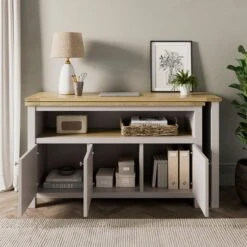 Olney Swivel Desk, Stone 10 Olney Swivel Desk, Stone -Home Luxe Studio 30924869 alt01