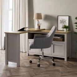 Olney Swivel Desk, Stone 11 Olney Swivel Desk, Stone -Home Luxe Studio 30924869 alt02