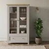 Olney Display Cabinet, Stone 1 Olney Display Cabinet, Stone -Home Luxe Studio 30924870