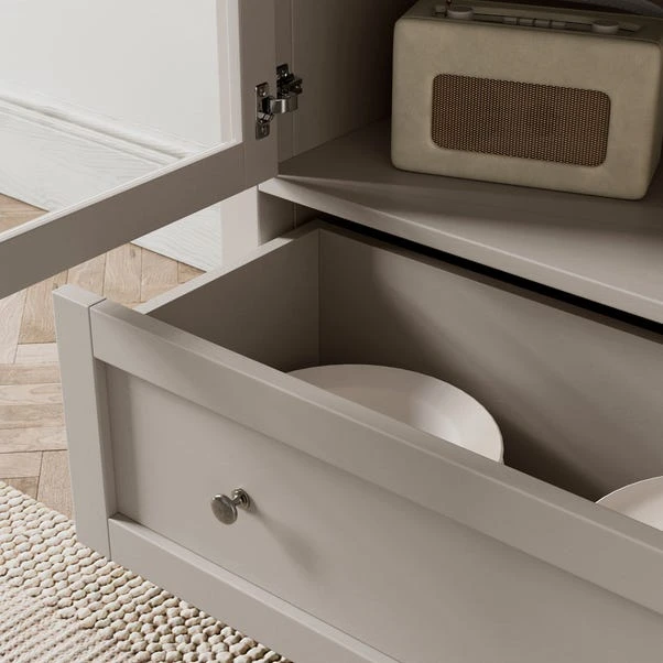 Olney Display Cabinet, Stone 5 Olney Display Cabinet, Stone - Image 3