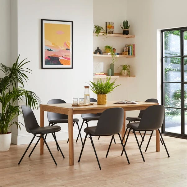 Burton Dining Chair, Faux Leather 4 Burton Dining Chair, Faux Leather - Image 2