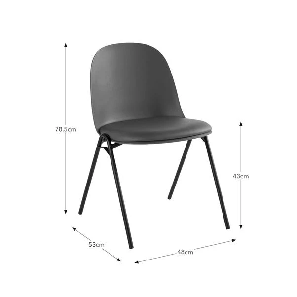 Burton Dining Chair, Faux Leather 10 Burton Dining Chair, Faux Leather - Image 8