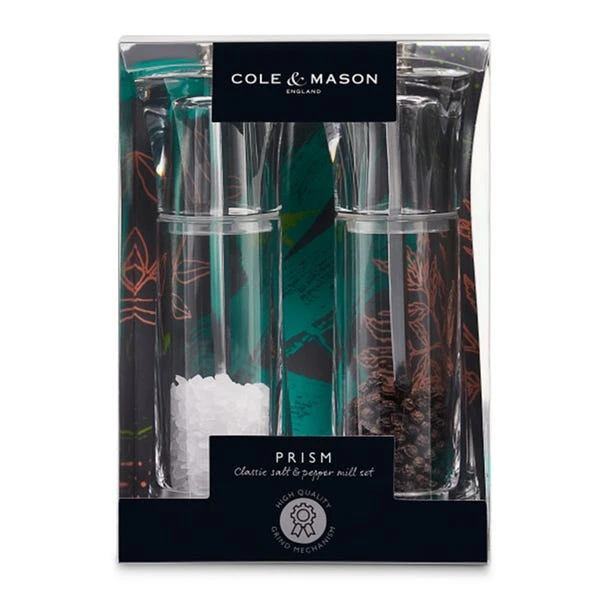Set Of 2 Cole & Mason Prism Salt & Pepper Mills 3 Set Of 2 Cole & Mason Prism Salt & Pepper Mills