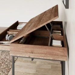 Fulton Draftsman Desk, Pine Effect 12 Fulton Draftsman Desk, Pine Effect -Home Luxe Studio 30925276 alt03