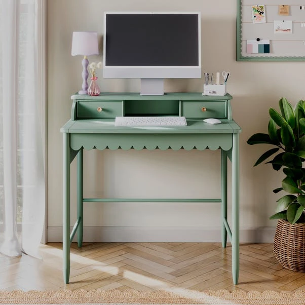 Remi Scalloped Small Step Up Desk 3 Remi Scalloped Small Step Up Desk