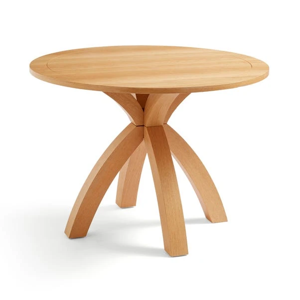 Xavi 4 Seater Round Dining Table, Oak 6 Xavi 4 Seater Round Dining Table, Oak - Image 4
