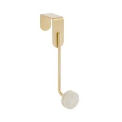 Marble Single Overdoor Towel Hook 7 Marble Single Overdoor Towel Hook -Home Luxe Studio 30925485 alt02
